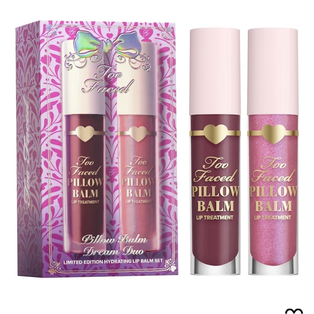Too Faced Pillow Balm Dream Duo | Hyaluronic Acid + Moisturizing Lip Treatment